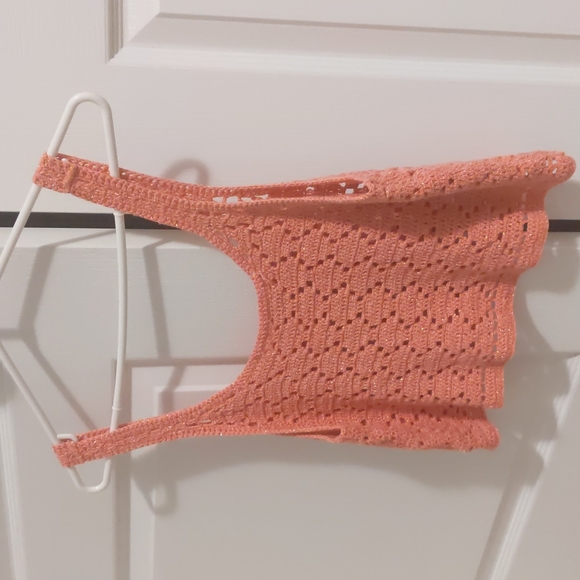 Light pink Roxy knit crop top - Picture 1 of 2